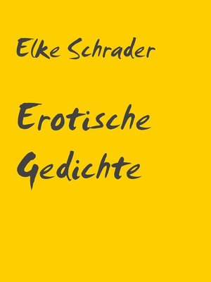 cover image of Erotische Gedichte